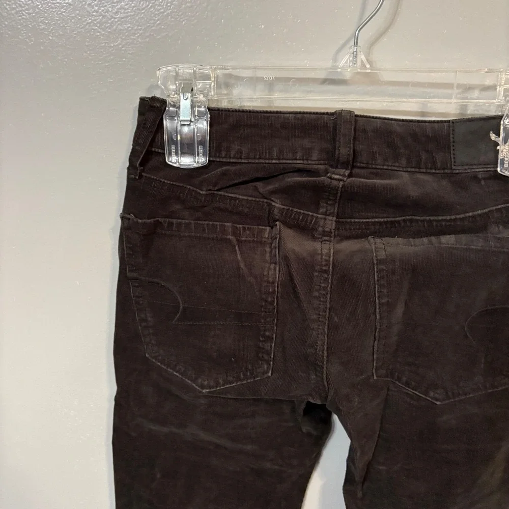 American Eagle Black Corduroy 360° Super Stretch Jeggings Pants (Women's 0 Long)